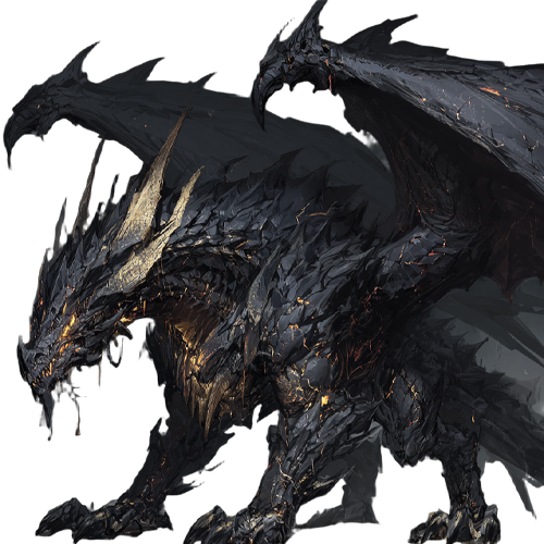 Volcanic Dragon: Obsidian Predator